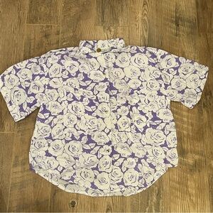 Southern Classics Purple Hawaiian Shirt Size 18W/38